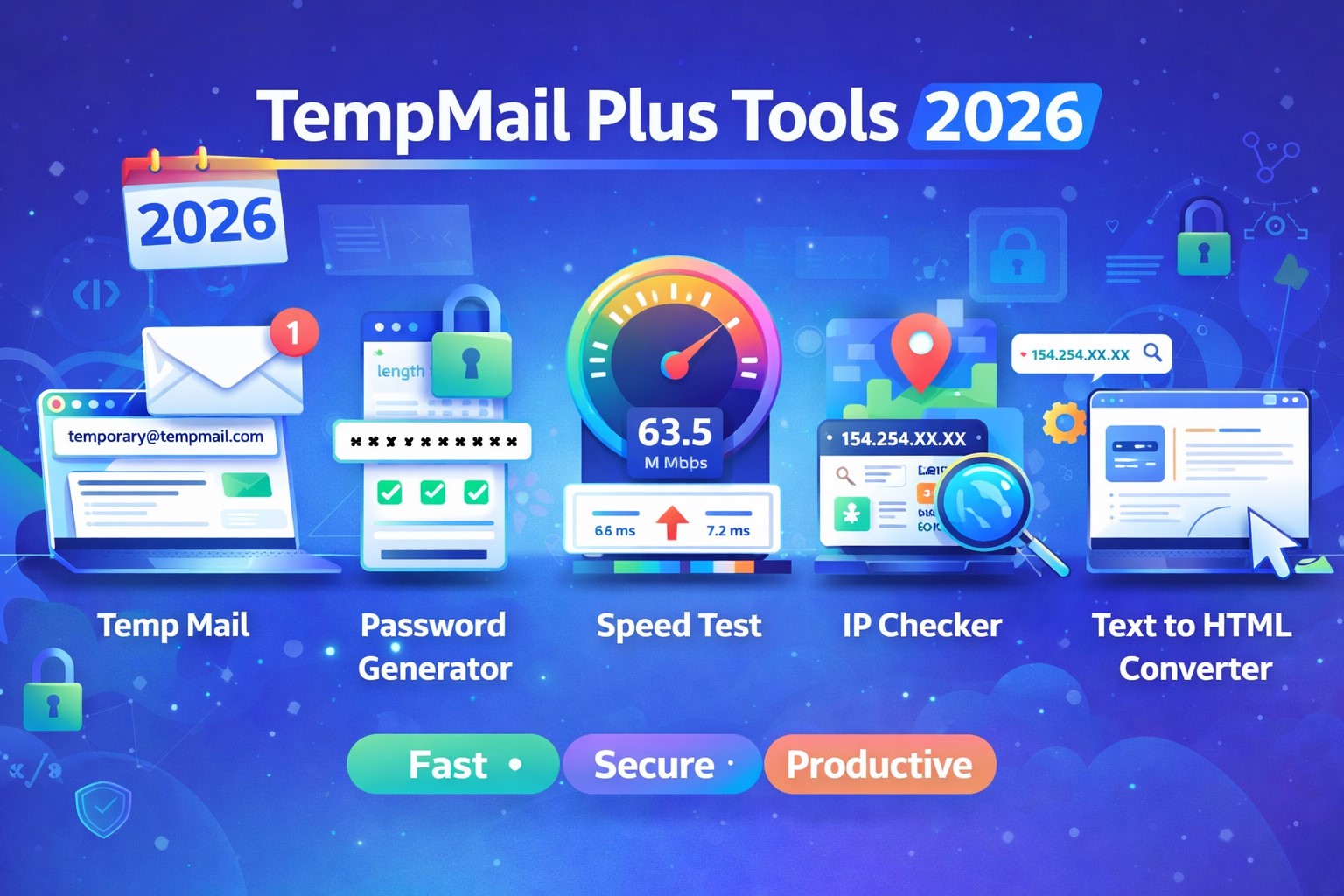 TempMail Plus Introduces 5 Free Privacy Tools in 2026: Temp Mail, Password Generator, Speed Test & More
